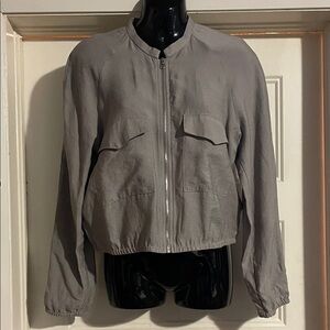 Dynamite Women's Gray Bomber Jacket